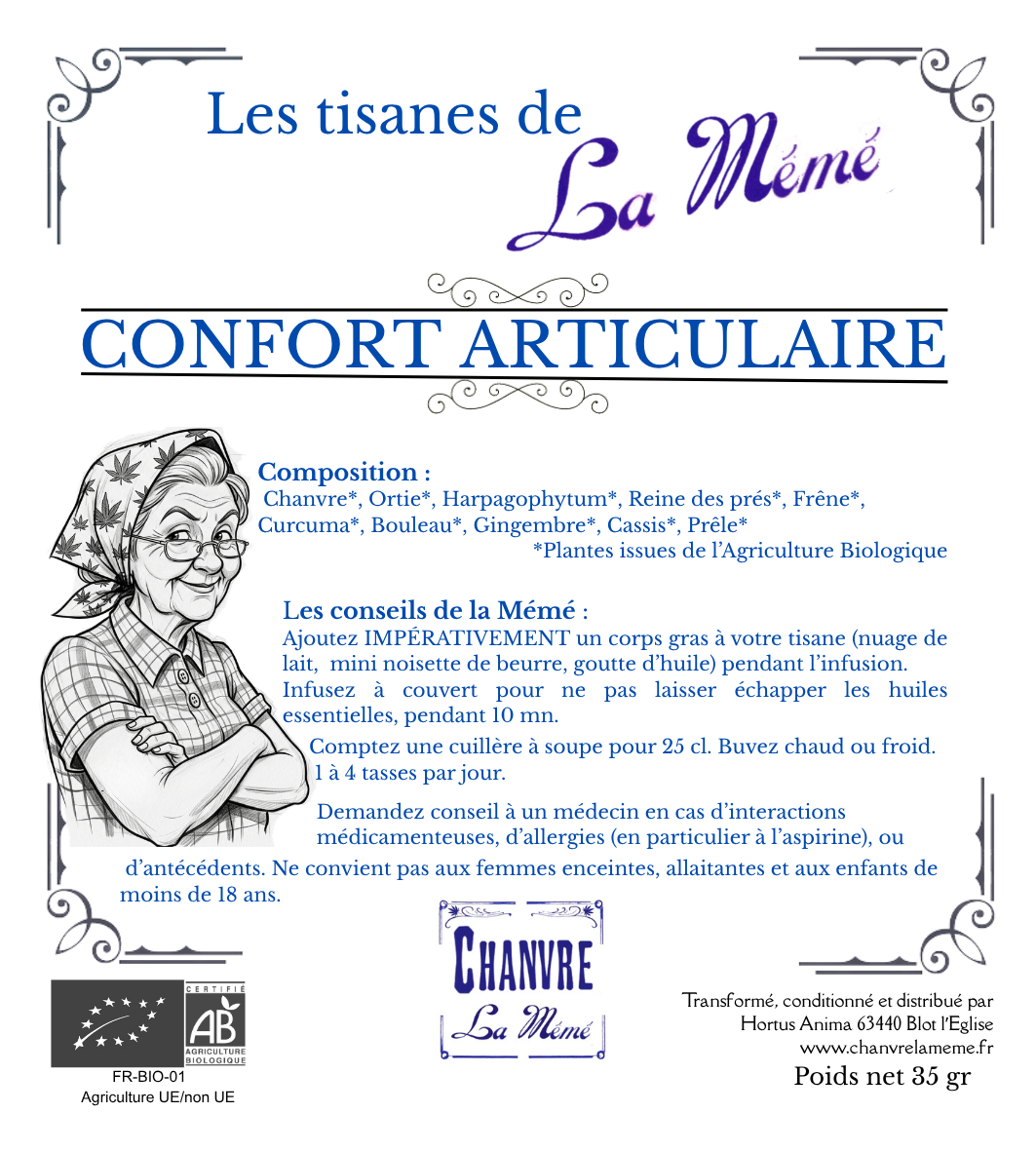 Tisane CONFORT ARTICULAIRE BIO